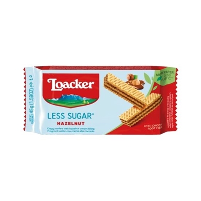 Picture of LOACKER LESS SUGAR HAZELNUT 45